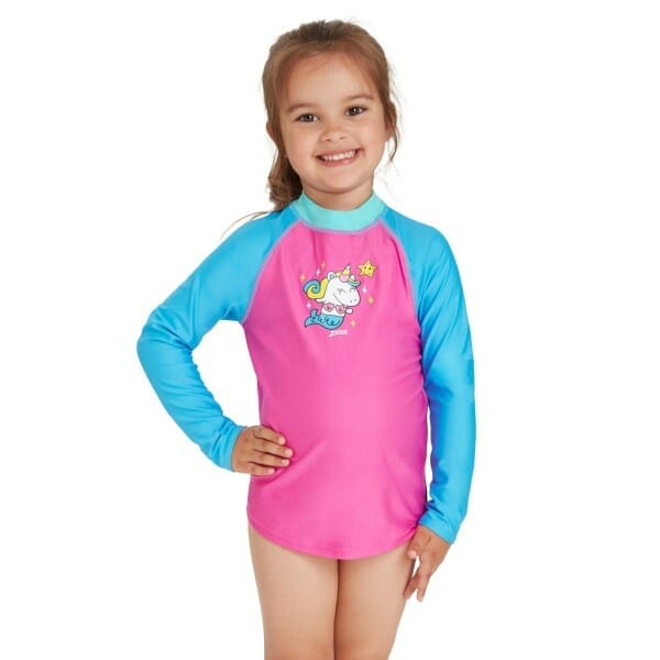 Fitness Mania - Zoggs Mernicorn Tots Girls Long Sleeve Sun Top