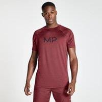 Fitness Mania - MP Men's Linear Line Graphic Essentials Training Short Sleeve T-Shirt - Dark Red - L