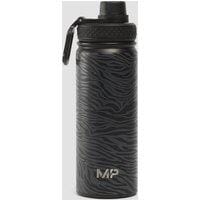 Fitness Mania - MP Printed Metal Water Bottle - Black/Graphite - 500ml