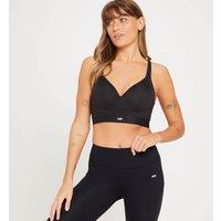 Fitness Mania - MP Women's High Support Moulded Cup Sports Bra - Black - 34DD