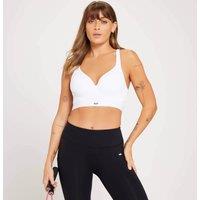 Fitness Mania - MP Women's High Support Moulded Cup Sports Bra - White - 30A