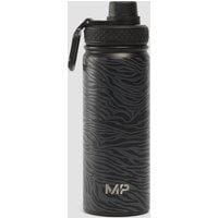 Fitness Mania - MP Zebra Printed Metal Water Bottle - Black/Graphite - 500ml