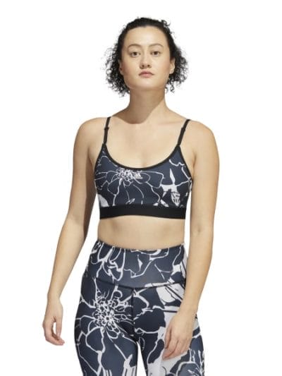 Fitness Mania - Adidas Light Support Flower Print Womens Sports Bra