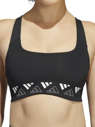 Fitness Mania - Adidas PowerImpact Medium Support Logo Womens Sports Bra