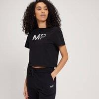 Fitness Mania - MP Women's Fade Graphic Crop T-Shirt - Black - XXS