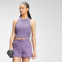 Fitness Mania - MP Women's Rest Day Cropped Rib Vest - Smokey Purple - L