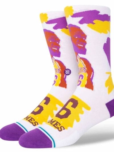 Fitness Mania - Stance Paint LA Lakers LeBron Basketball Socks