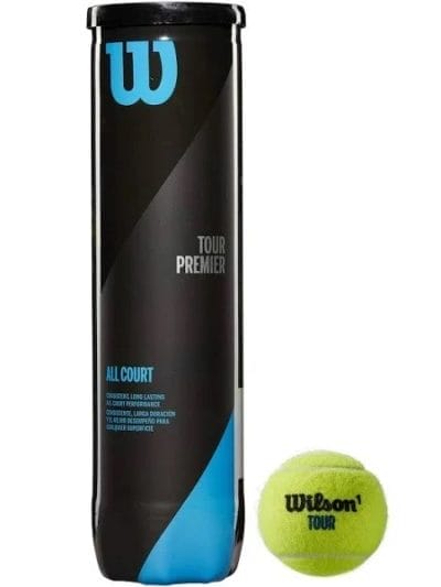 Fitness Mania - Wilson Tour Premier All Court Tennis Balls - 4 Ball Can