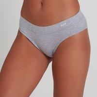 Fitness Mania - MP Women's Cotton Bikini Brief - Grey Marl - L