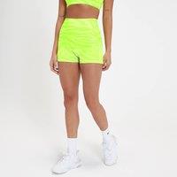 Fitness Mania - MP Women's Tempo Booty Shorts - Acid Lime Zebra - L