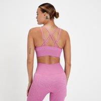 Fitness Mania - MP Women's Tempo Seamless Sports Bra - Blossom Pink Zebra - L