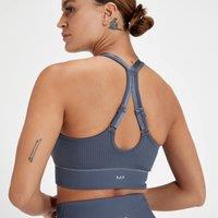 Fitness Mania - MP Women's Velocity Ultra Graphene Seamless Sports Bra - Shadow Blue - L