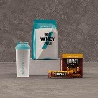 Fitness Mania - Whey Protein Starter Pack - Caramel Nut - Mini Shaker - Chocolate Smooth
