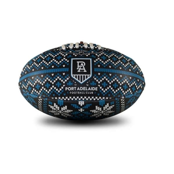 Fitness Mania - Sherrin Port Adelaide Synthetic Sweater Football - Size 2