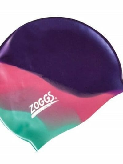 Fitness Mania - Zoggs Junior Multi-Colour Silicone Kids Swimming Cap