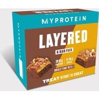 Fitness Mania - Layered Protein Bar - 6 x 60g - Chocolate Peanut Pretzel - NEW