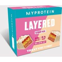 Fitness Mania - Layered Protein Bar - 6 x 60g - Vanilla Birthday Cake - NEW