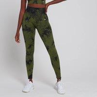 Fitness Mania - MP Women's Shape Seamless Leggings - Leaf Green Tie Dye - M