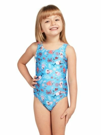 Fitness Mania - Zoggs Scoopback Kids Girls One Piece Swimsuit