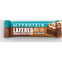 Fitness Mania - Layered Protein Bar (Sample) - Triple Chocolate Fudge - NEW