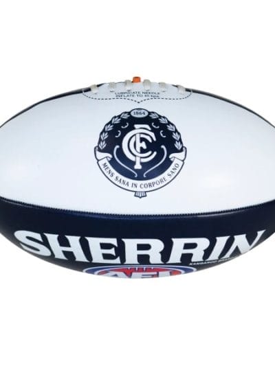 Fitness Mania - Sherrin Carlton Blues Autograph Football - Size 3