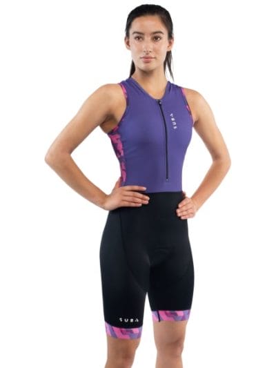 Fitness Mania - Sub4 Endurance Womens Triathlon Suit - Purple Print