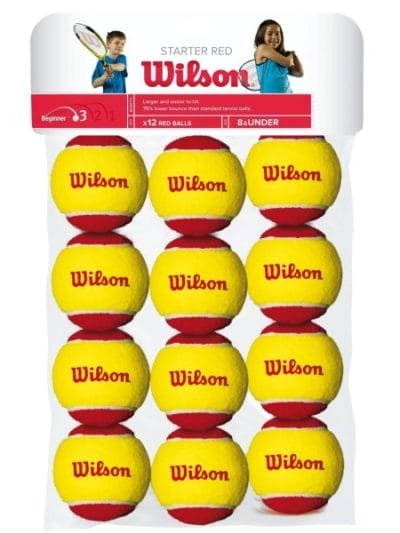 Fitness Mania - Wilson Starter Red Tennis Balls - 12 Ball Pack