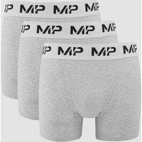Fitness Mania - MP Men's Boxers (3 Pack) Grey Marl/White - L