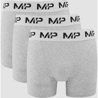 Fitness Mania - MP Men's Boxers (3 Pack) Grey Marl/White - XXXL