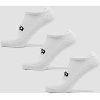 Fitness Mania - MP Unisex Trainer Socks (3 Pack) White - UK 12-14