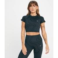 Fitness Mania - MP Women's Tempo Wave Seamless Crop Top - Black - L