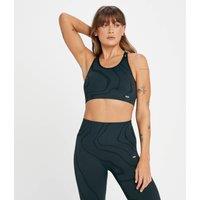 Fitness Mania - MP Women's Tempo Wave Seamless Sports Bra - Black - L