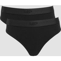 Fitness Mania - MP Women's Thong (2 Pack) - Black - L