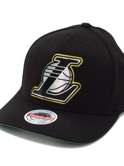 Fitness Mania - Mitchell & Ness LA Lakers Tri TPU Classic Snapback Basketball Cap