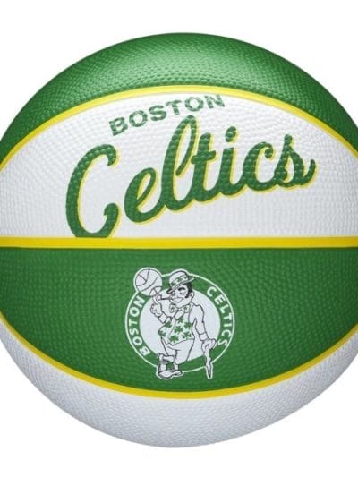 Fitness Mania - Wilson Boston Celtics NBA Team Retro Mini Basketball - Size 3