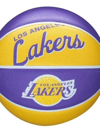 Fitness Mania - Wilson LA Lakers NBA Team Retro Mini Basketball - Size 3