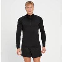 Fitness Mania - MP Men's Tempo Seamless 1/4 Zip - Black - M