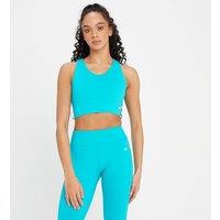 Fitness Mania - MP Women's Power Longline Sports Bra - Blue Lagoon - XXS