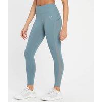 Fitness Mania - MP Women's Power Mesh Leggings - Pebble Blue - L