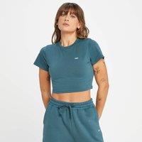 Fitness Mania - MP Women's Rest Day Body Fit Crop T-Shirt - Smoke Blue - XS