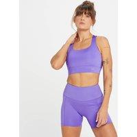 Fitness Mania - MP Women's Tempo High Support Bra - Paisley Purple - L