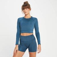 Fitness Mania - MP Women's Tempo Reversible Long Sleeve Crop Top - Deep Slate - XS