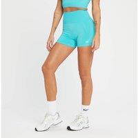 Fitness Mania - MP Women's Tempo Tonal Seamless Booty Shorts - Bright Turquoise - L