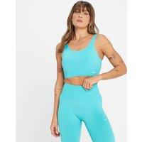 Fitness Mania - MP Women's Tempo Tonal Seamless Sports Bra - Bright Turquoise - S