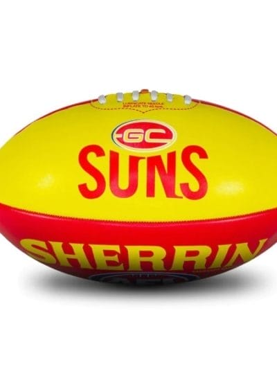 Fitness Mania - Sherrin Gold Coast Suns Autograph Football - Size 3