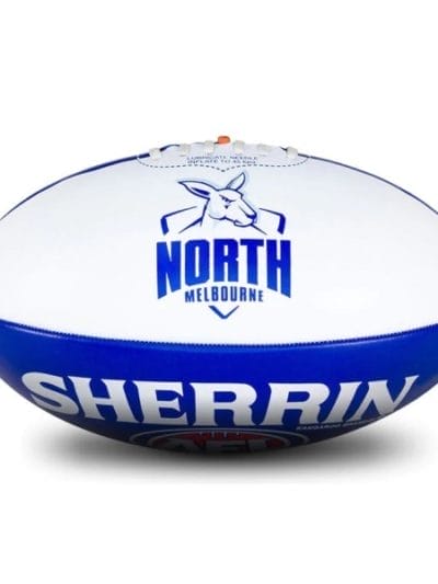 Fitness Mania - Sherrin North Melbourne Kangaroos Autograph Football - Size 3