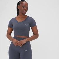 Fitness Mania - MP Women's Composure Seamless Crop Top - Dark Graphite - L