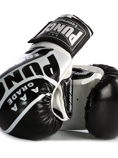 Fitness Mania - PUNCH Equipment Pro Bag Busters® Commercial Boxing Mitts - Black / White
