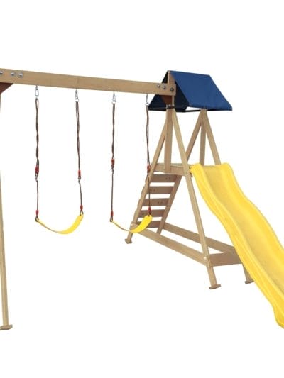 Fitness Mania - WonderFit Kids Swing Set with Climbing Frame